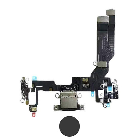 Dock connector oplaadpoort voor iPhone 16e Zwart