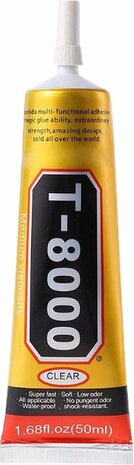 T-8000 reparatielijm voor iPhones iPads Smart Watches en Macbooks 50ml