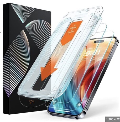 Gehard Privacy Glas Screenprotector voor Apple iPhone 16 Pro | iPhone 17 Stofvrij met aanbreng kit