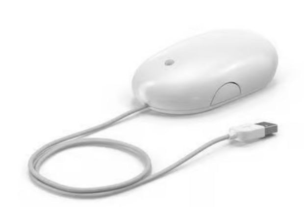 Apple Mighty Mouse / Muis (bedraad) (refurbished) voor Apple MacBook, Mac mini en iMac