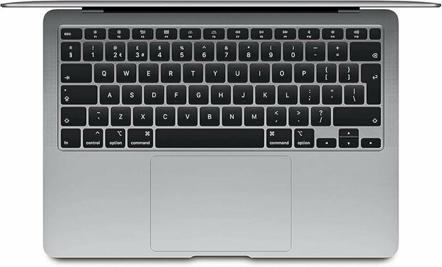 S-Grade (nieuwstaat) Macbook Air 13-inch M1 8C CPU - 7C GPU - 8GB RAM - SSD 256GB - 2020 - QWERTY NL - Space Grey