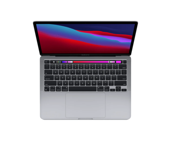 A-Grade MacBook Pro 13-inch M1 8C CPU - 8C GPU - 16GB RAM - SSD 512GB - 2020 - Space Grey