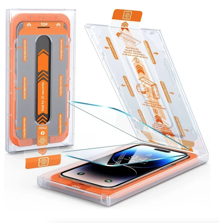 Stofvrije screen protector bescherm glas met installatiekit voor iPhone 13 | 13 Pro | 14 | 14 pro - 9H gehard glas Stofvrije screen protector bescherm glas met installatiekit voor iPhone 13 | 13 Pro | 14 | 14 pro - 9H gehard glas