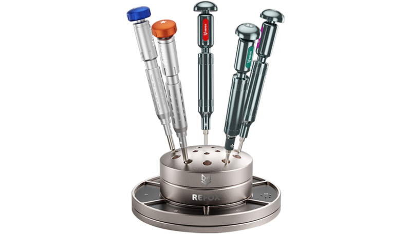 Schroevendraaier organizer| 360° roteerbaar | met magnetische schroeven houders