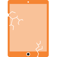 Glas / digitizer vervanging voor Apple iPad 6th Gen. (2018) A1893 en A1954