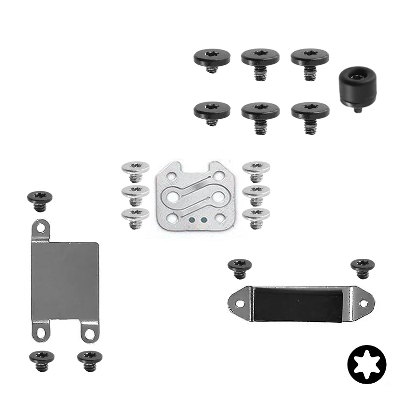 Logic Board / moederboard schroeven en afdek plaatjes voor Apple MacBook Air 13-inch A2337 M1