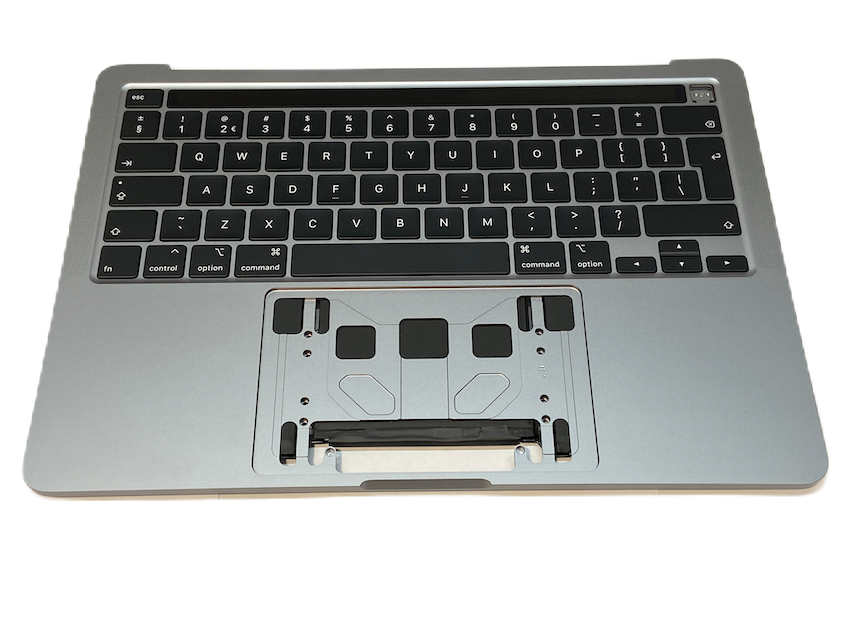 Topcase met keyboard EU / NL + Touch Bar + batterij + audio jack ingang (Space Grey) voor Apple MacBook Pro Retina 13-inch A2289