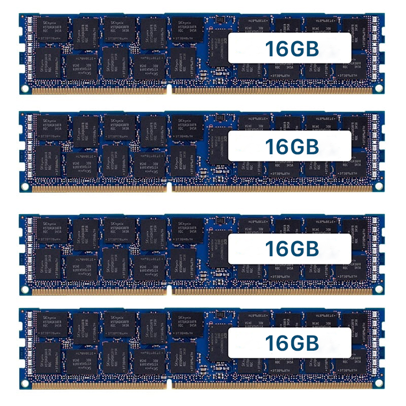 RAM geheugen 64GB (4x16GB) 1866Mhz DDR3 voor Apple Mac Pro jaar 2013