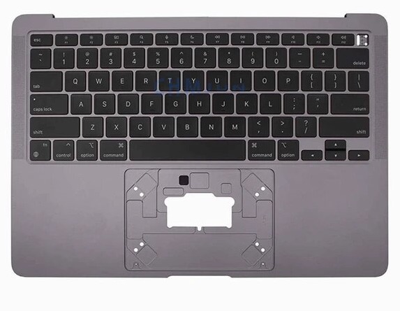 Topcase met toetsenbord US QWERTY (Space Grey) voor Apple MacBook Air 13-inch A2337 M1 origineel gebruikt 