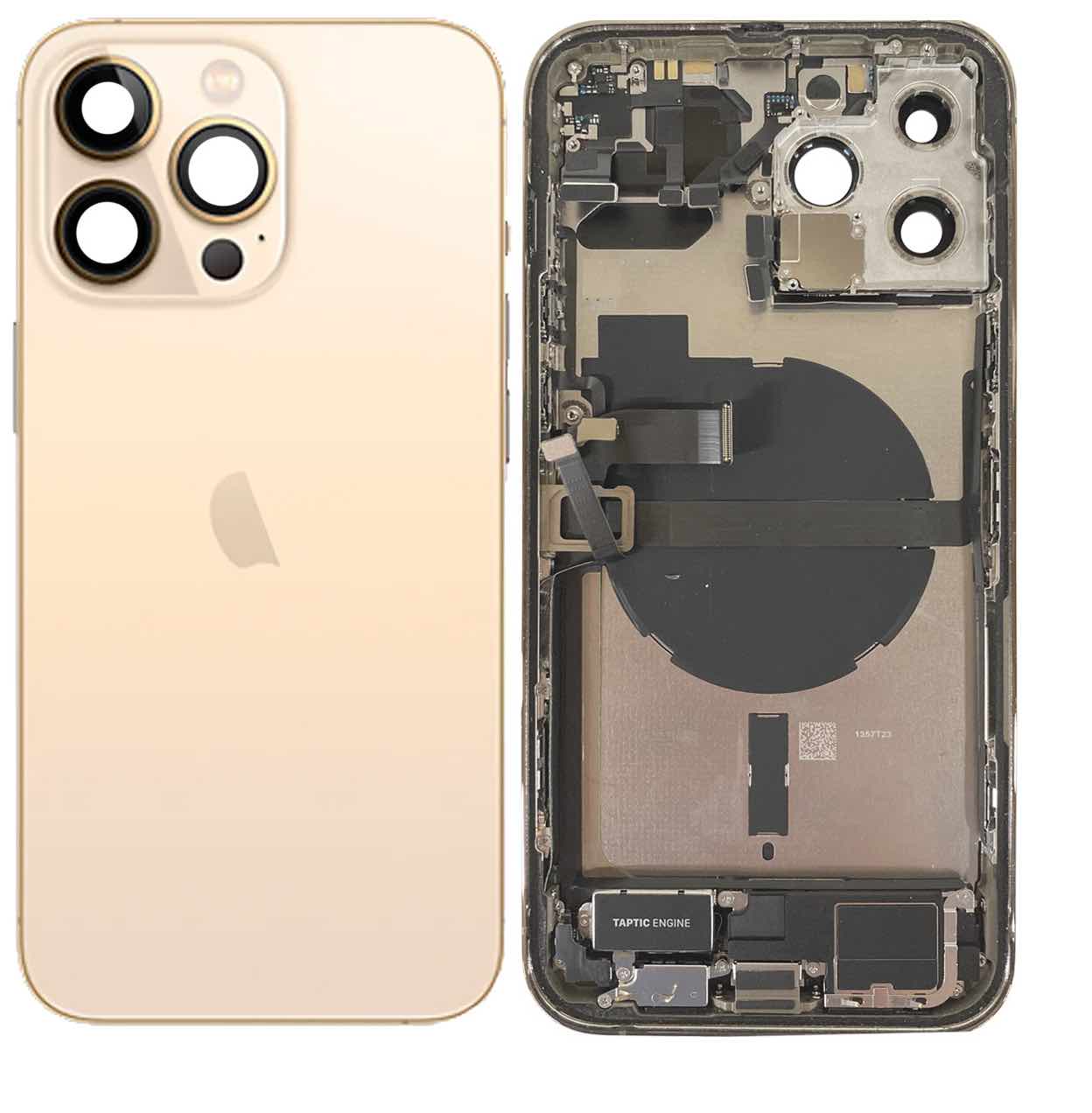Complete achterkant behuizing met smallparts voor iPhone 13 Pro Max Goud