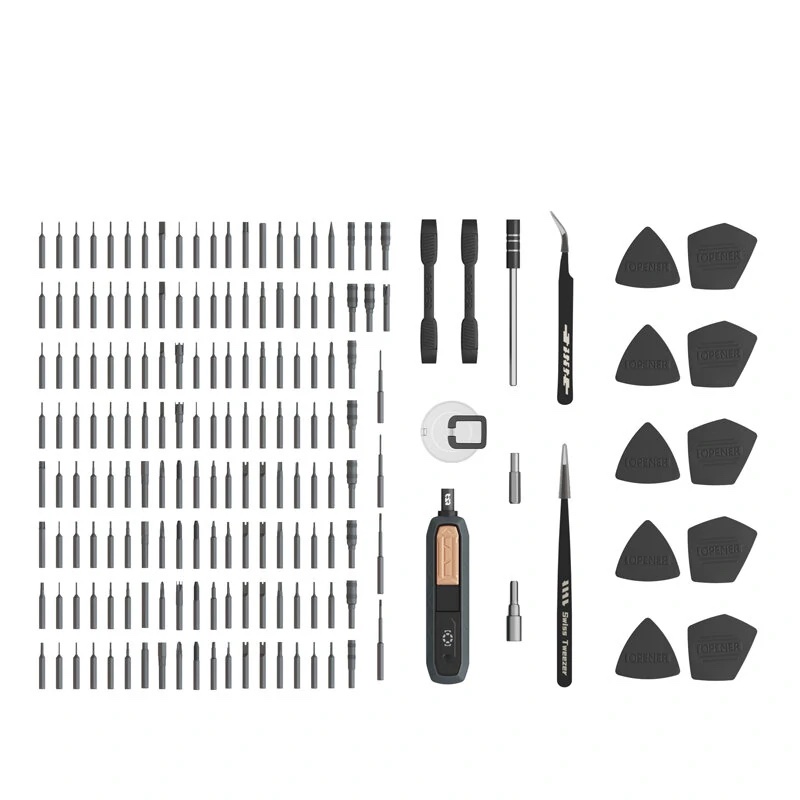 180-in-1 toolset | compleet met pincet, zuignapjes en andere tools | voor iPhone, iPad, MacBook en iMac