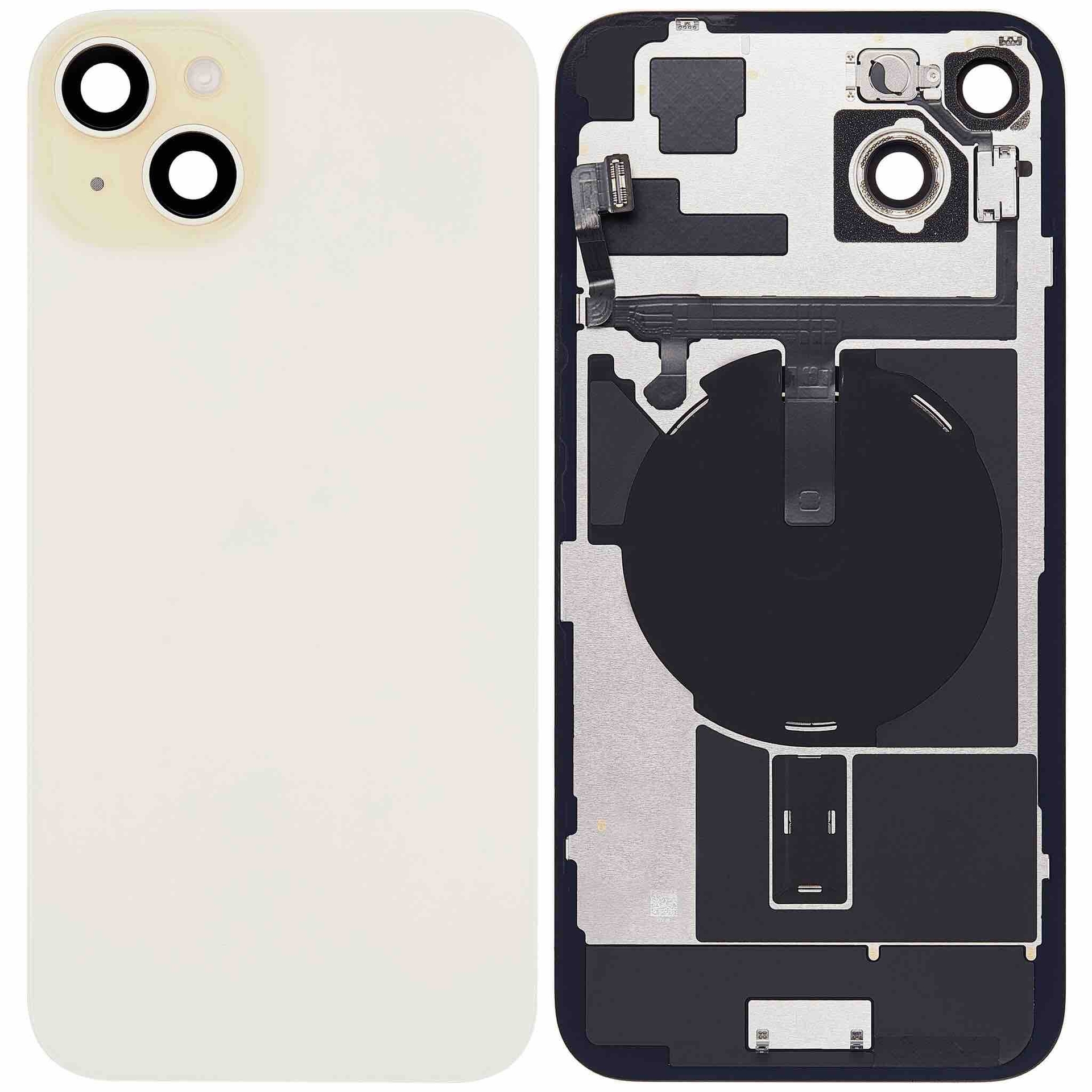 Originele pulled achterkant met wireless charging voor iPhone 15 Geel