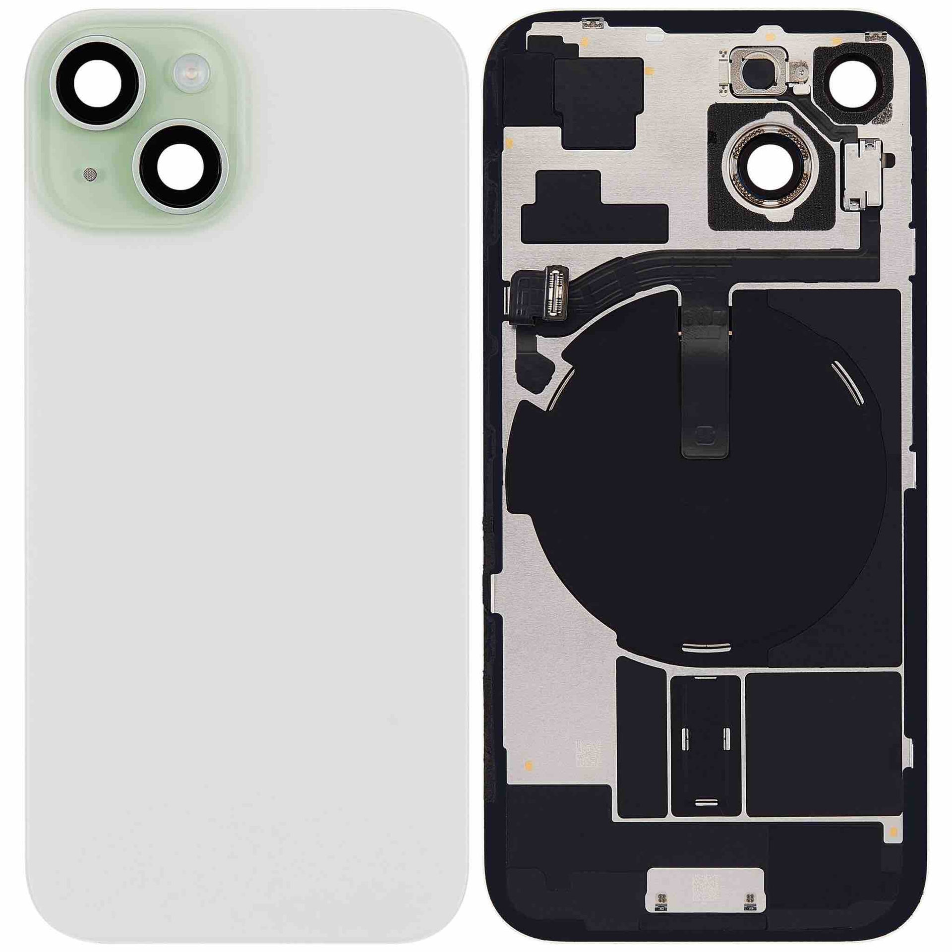Originele pulled Achterkant met wireless charging voor iPhone 15 Groen