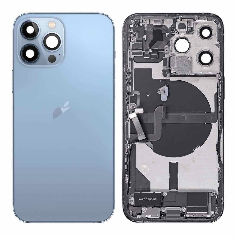 Pulled achterkant behuizing met small parts voor iPhone 13 Pro Sierra Blauw | B-Grade