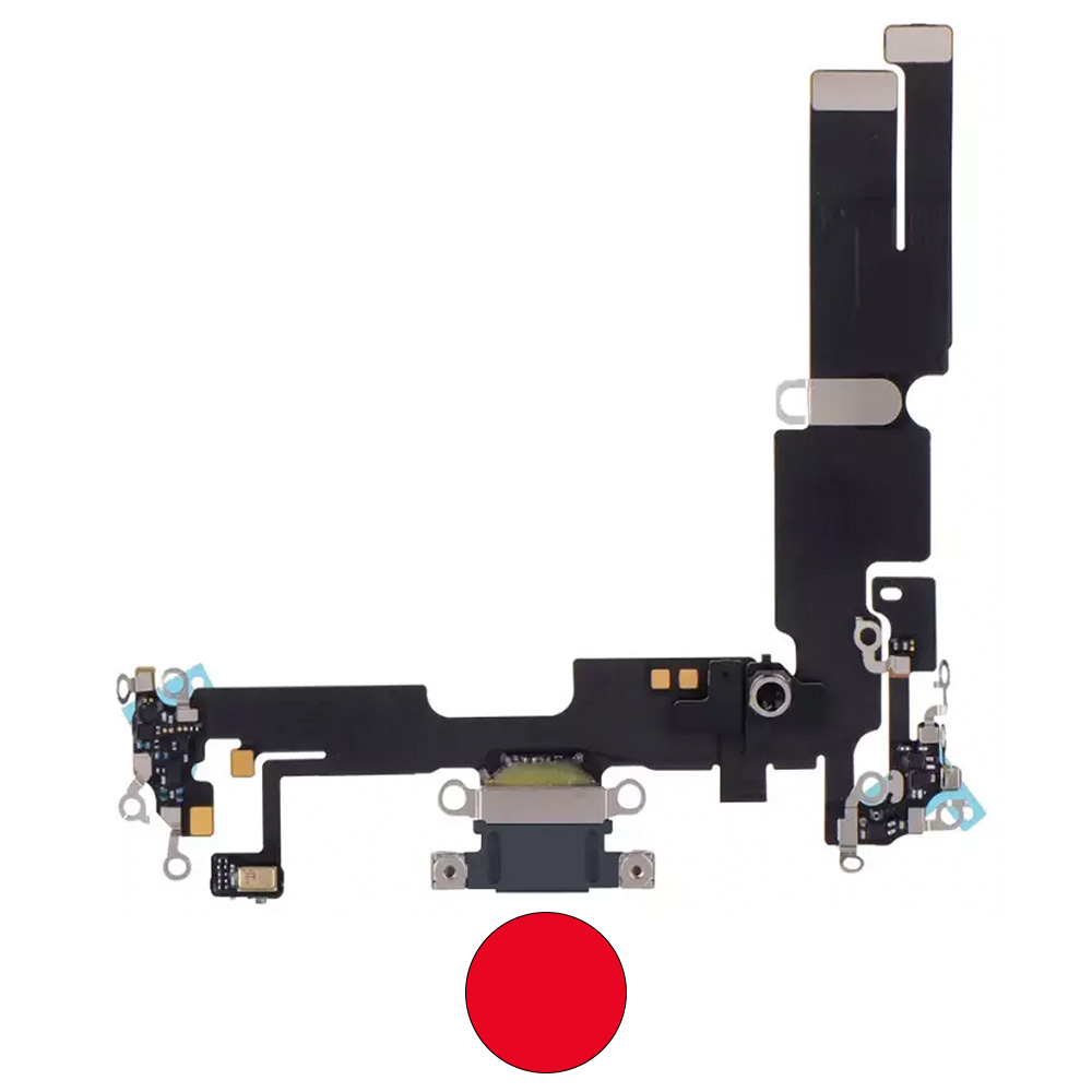Dock connector oplaadpoort voor iPhone 14 Plus Rood