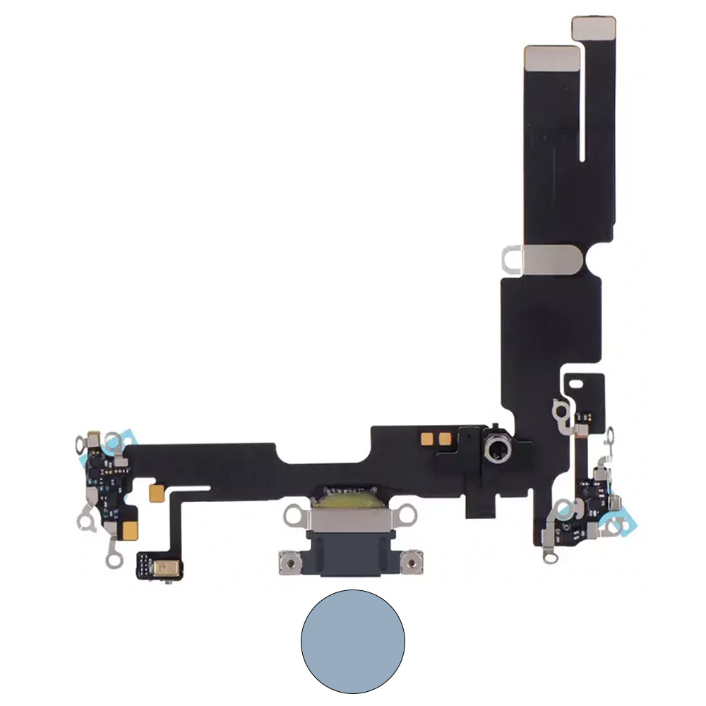 Dock connector oplaadpoort voor iPhone 14 Plus Blauw