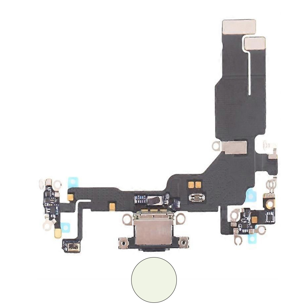 Dock connector oplaadpoort voor iPhone 15 Groen
