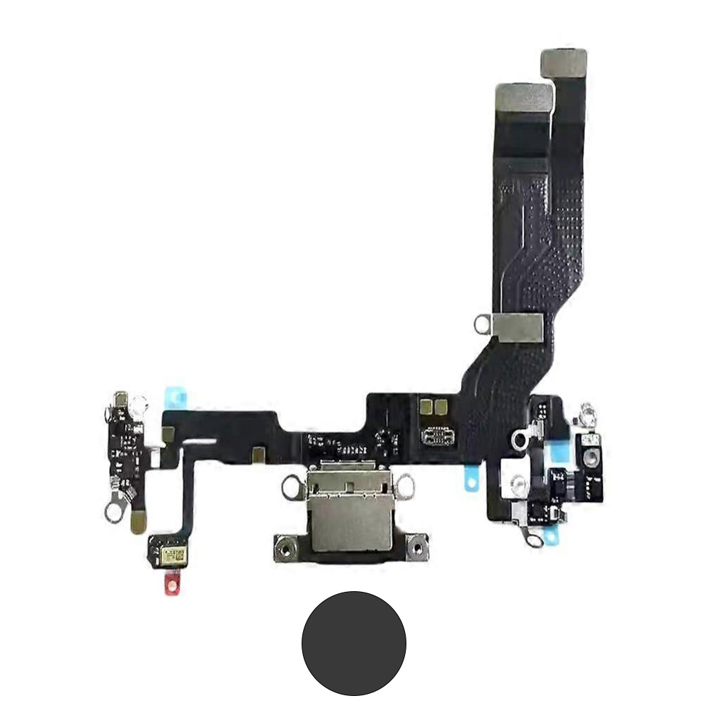 Dock connector oplaadpoort voor iPhone 16e Zwart