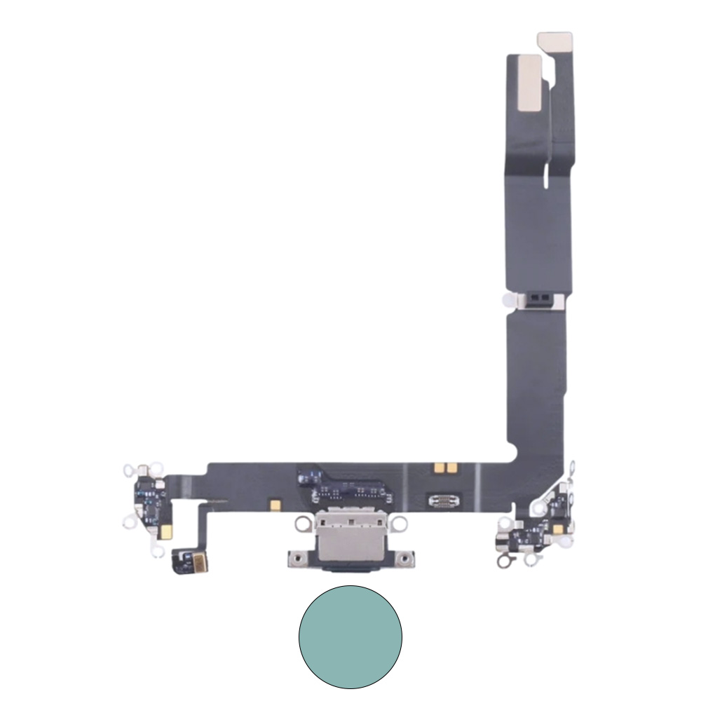 Dock connector oplaadpoort voor iPhone 16 Plus Blauwgroen