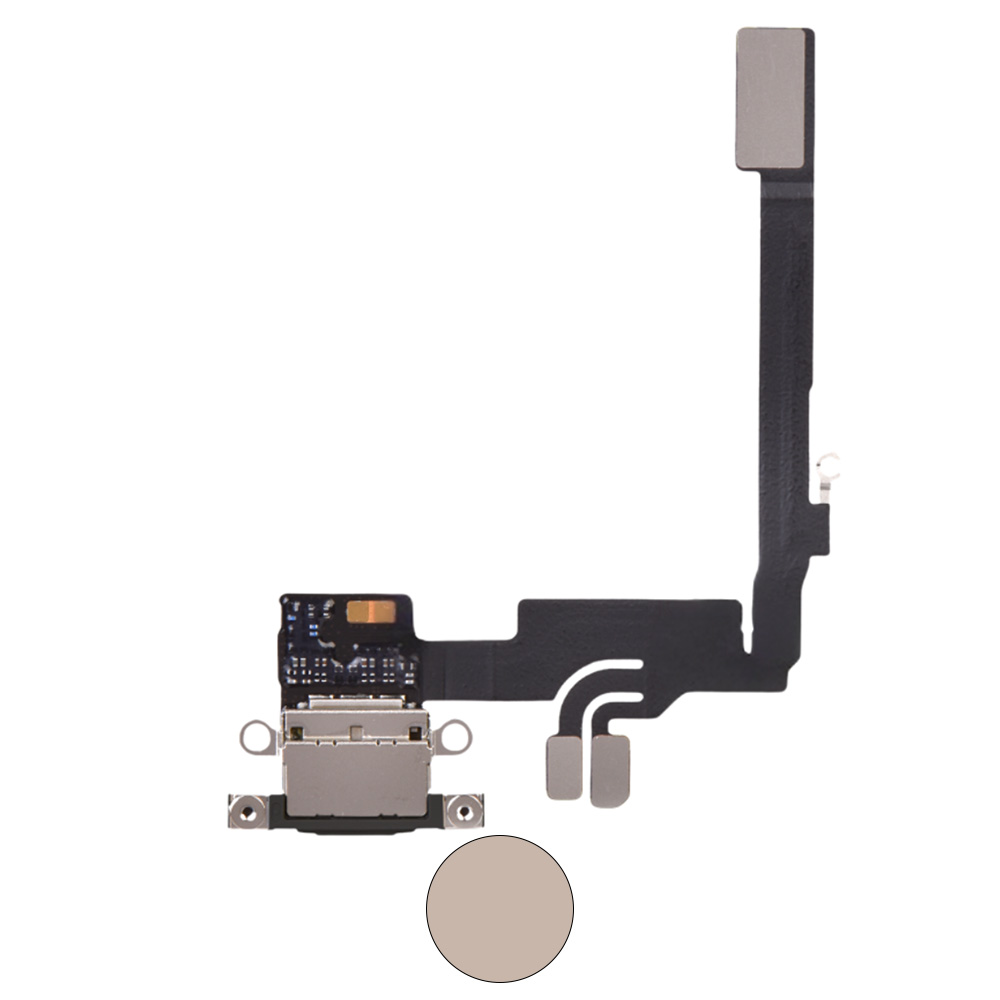 Dock connector oplaadpoort voor iPhone 16 Pro Desert Titanium
