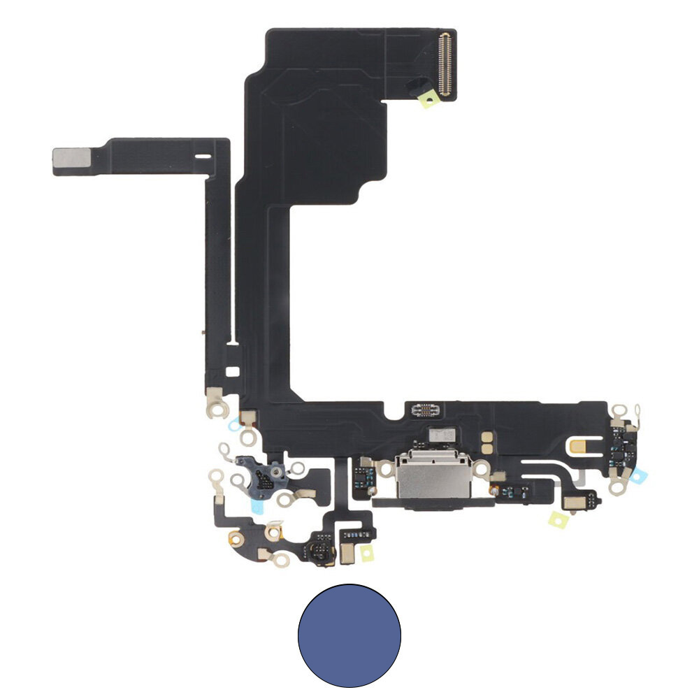 Dock connector oplaadpoort voor iPhone 15 Pro Blauw Titanium
