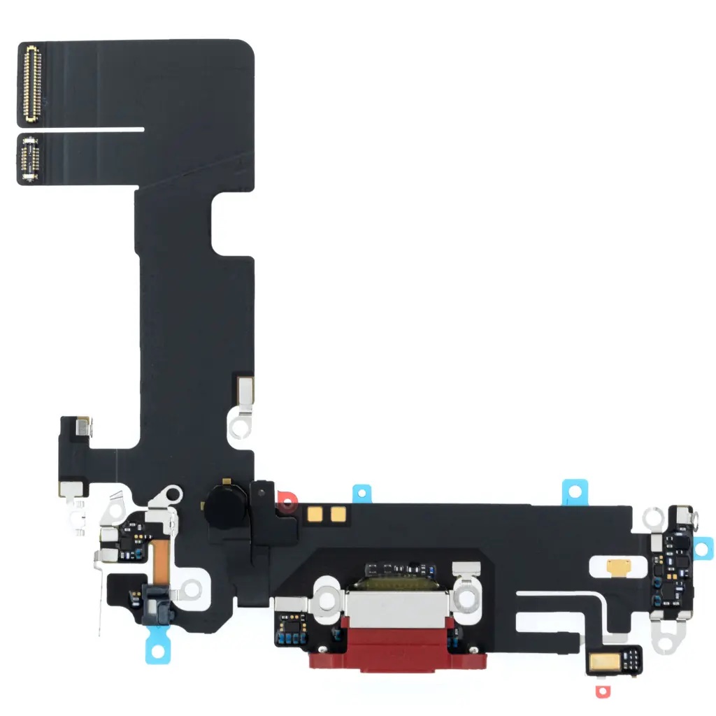 Dock Connector oplaad poort voor iPhone 13 Rood