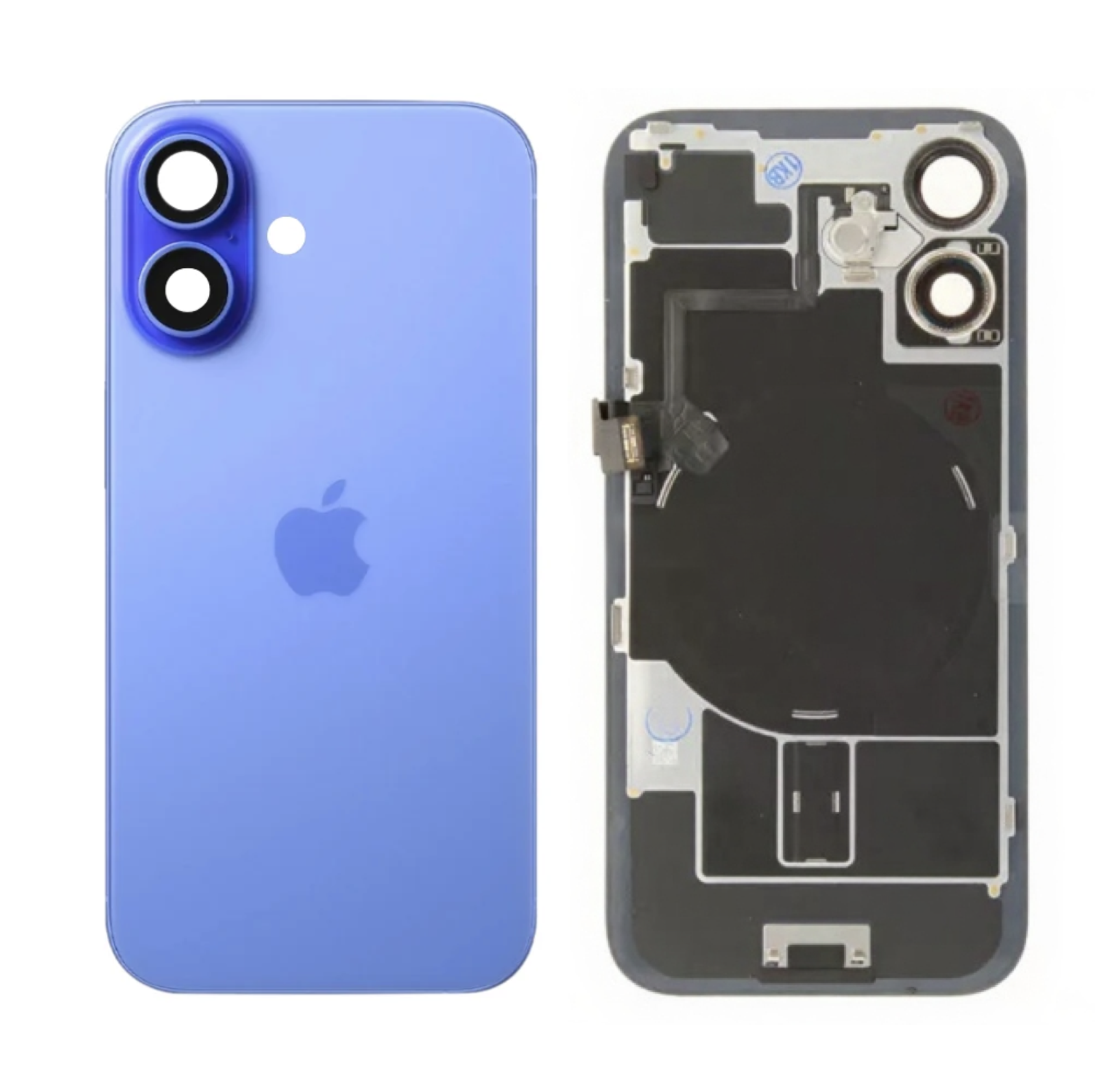Originele Pulled achterkant met wireless charging voor iPhone 16 Blauw