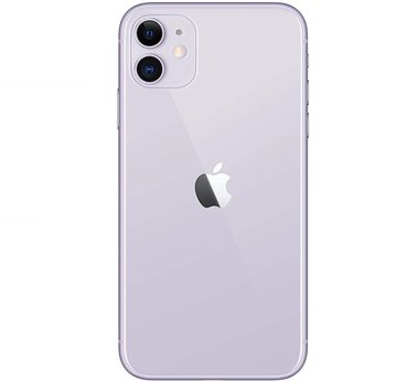 Achterkant back cover glas met logo voor Apple iPhone 11 paars