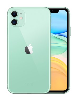 Achterkant back cover glas met logo voor Apple iPhone 11 Groen