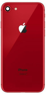 Achterkant back cover glas met logo voor Apple iPhone 8 Rood