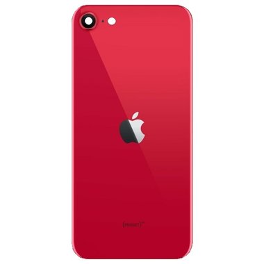 Achterkant back cover glas met logo voor Apple iPhone SE 2020 2e generatie rood