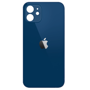B2B only: Achterkant back cover glas met logo voor Apple iPhone 12 Mini Blauw