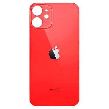 B2B only: Achterkant back cover glas met logo voor Apple iPhone 12 Mini Rood