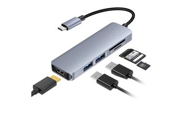 USB-C 4K Multi hub adapter voor de Macbook retina A1534 A1708 A1706 A1707 A1932 A1989 A1990 en nieuwer