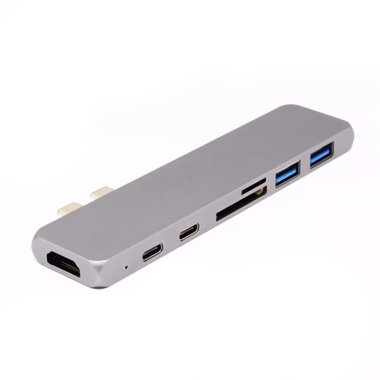 USB-C 7 in 1 4K Multi hub adapter voor de Macbook retina A1708 A1706 A1707 A1932 A1989 A1990 en nieuwer