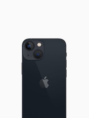 B2B only: Achterkant back cover glas met logo voor Apple iPhone 13 Middernacht zwart