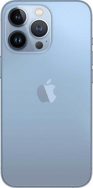 Achterkant back cover glas met logo voor Apple iPhone 13 Pro Sierra Blauw