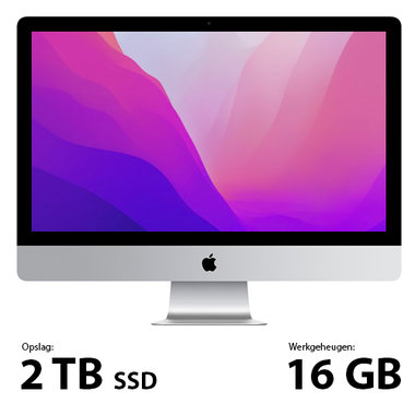 Refurbished Apple iMac 21,5-inch Late 2015 - 2,8Ghz i5, 16GB RAM en 2TB (2000GB) SSD