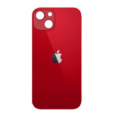 Achterkant back cover glas met logo voor Apple iPhone 13 Rood