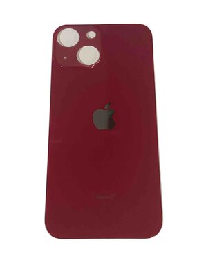 Achterkant back cover glas met logo voor Apple iPhone 13 Mini Red