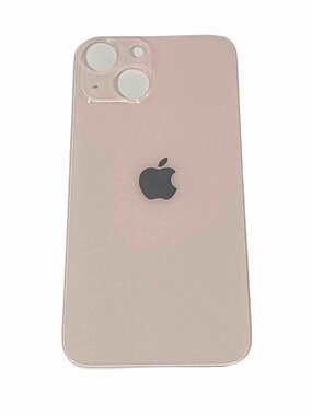 Achterkant back cover glas met logo voor Apple iPhone 13 Mini Pink