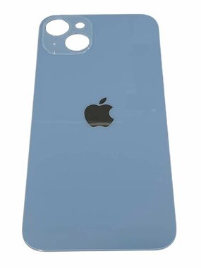 B2B only - Achterkant back cover glas met logo voor Apple iPhone 14 Plus Blauw