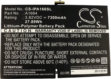Accu / batterij voor de Apple iPad Pro 9.7-inch 2016 model