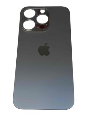 B2B only - Achterkant back cover glas met logo voor Apple iPhone 14 Pro Spacezwart