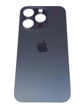 B2B only - Achterkant back cover glas met logo voor Apple iPhone 14 Pro Dieppaars
