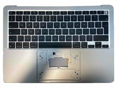 Topcase met toetsenbord EU / NL (Zilver) voor Apple MacBook Air 13-inch A2179Â jaar 2020 Topcase met toetsenbord EU / NL (Zilver) voor Apple MacBook Air 13-inch A2179Â jaar 2020