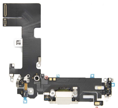 Dock Connector oplaad poort voor iPhone 13 Sterren licht wit Dock Connector oplaad poort voor iPhone 13 Sterren licht wit