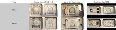 Keyboard toets met mechanisme voor Apple keyboard A1243 Keyboard toets met mechanisme voor Apple keyboard A1243