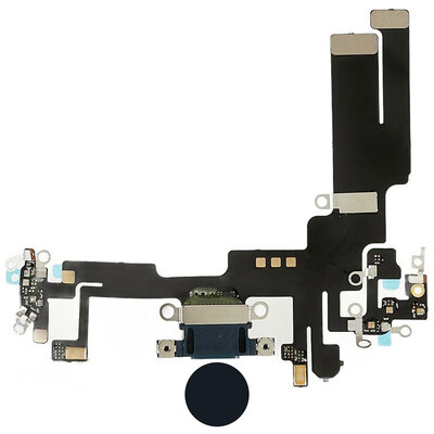 Dock connector oplaadpoort  voor iPhone 14 Middernacht Zwart Dock connector oplaadpoort  voor iPhone 14 Middernacht Zwart