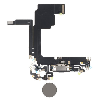 Dock connector oplaadpoort voor iPhone 15 Pro Naturel Titanium Dock connector oplaadpoort voor iPhone 15 Pro Naturel Titanium